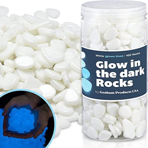 Graham Products 450 Pieces Glow in The Dark Rocks | Indoor & Outdo...