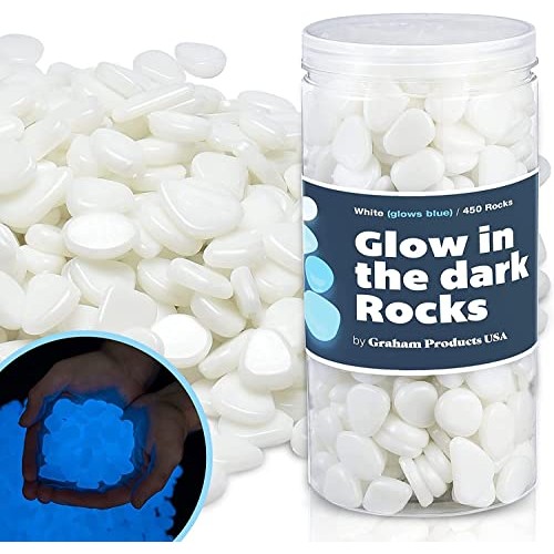 Graham Products 450 Pieces Glow in The Dark Rocks | Indoor & Outdo...