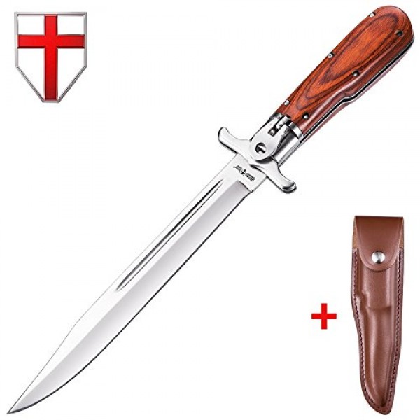 Grand Way Tactical Folding Survival Finnish Knife - Large Dagger w...
