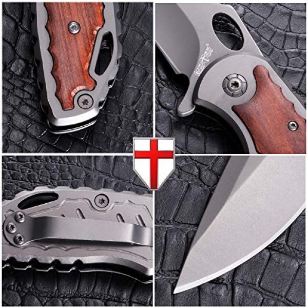 Knife - Folding Knife - EDC and Tactical Pocket Knife Stainless St...
