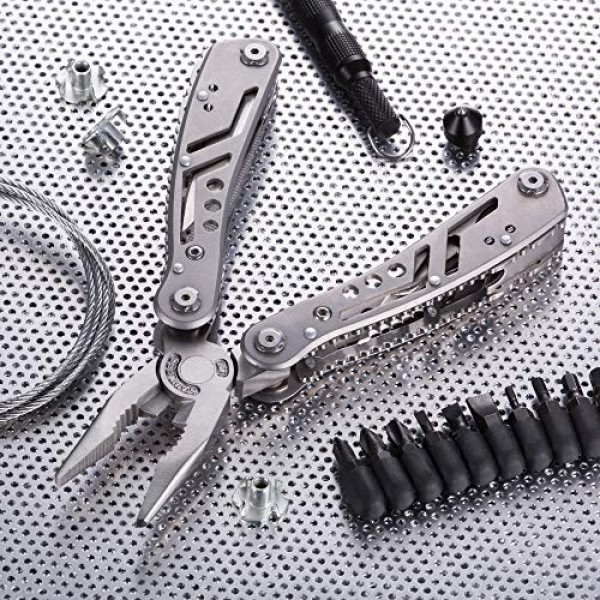 Multitool with Mini Tools, Knife, Pliers - Best Army Knife and Mul...