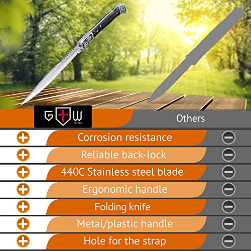 Pocket Knife for Men - Folding Navaja Knofe - EDC Fold Knives - Sh...