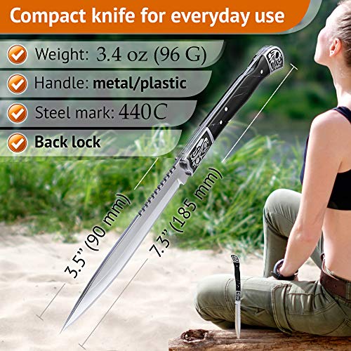 Pocket Knife for Men - Folding Navaja Knofe - EDC Fold Knives - Sh...