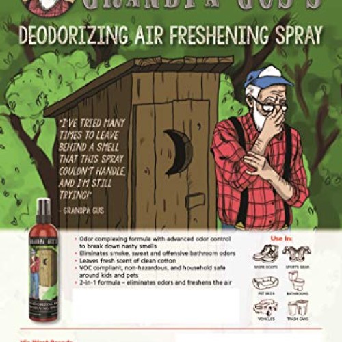 Grandpa Guss Deodorizing Air Freshening Spray, Deodorizer for Sho...