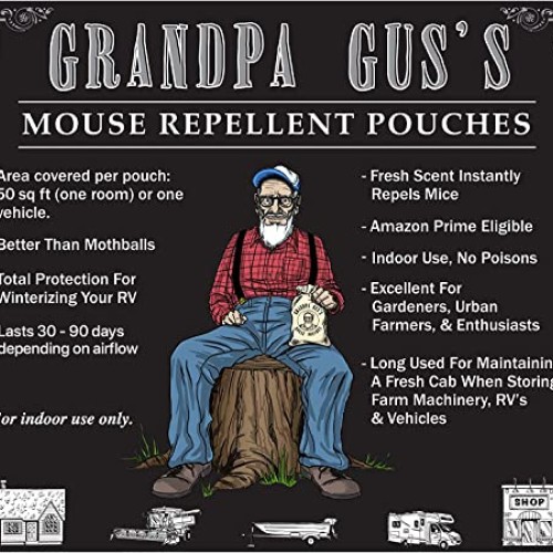 Grandpa Guss Extra-Strength Mouse Repellent, Cinnamon/Peppermint ...