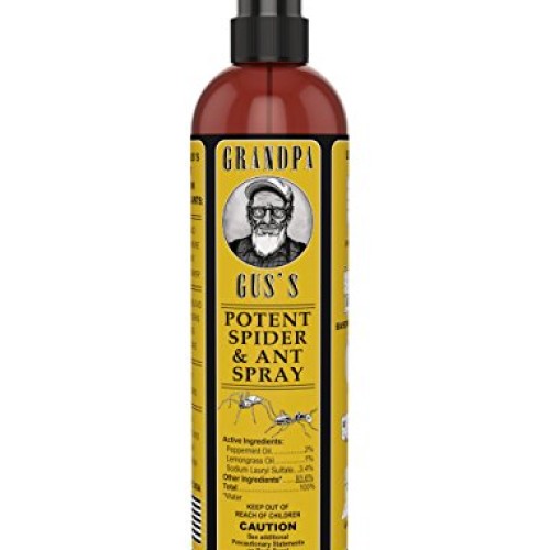 Grandpa Guss GSS-8-BAG-1 Potent Spider & Ant Spray, All-Natural W...