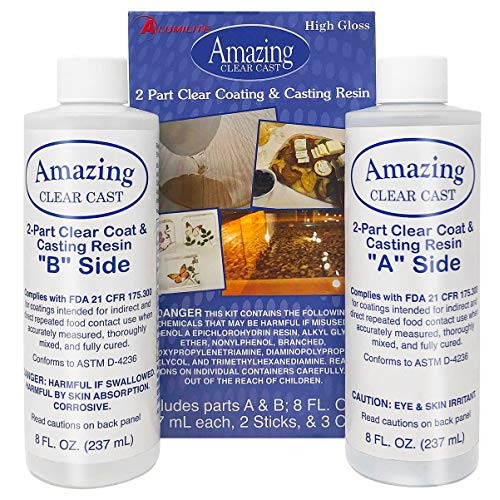 Amazing Clear Cast Resin Epoxy by Alumilite, 20x Disposable Plasti...