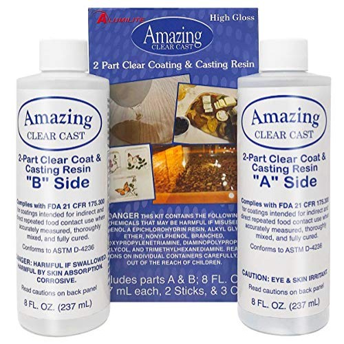 Amazing Clear Cast Resin Epoxy by Alumilite, 20x Disposable Plasti...