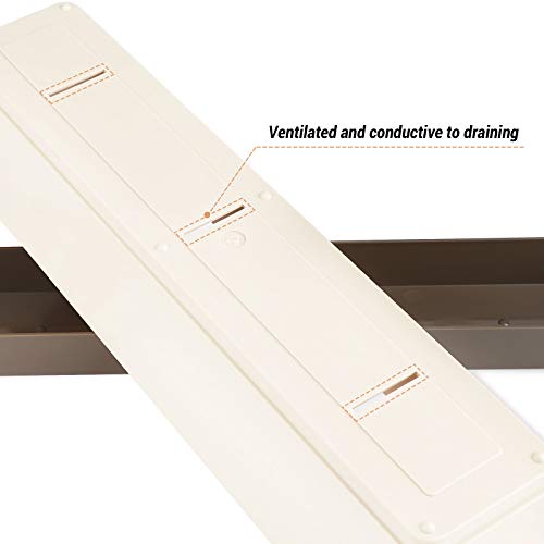 Indoor Windowsill Planter Boxes, Greaner 6 Pack 16 x3.8 Inch Recta...