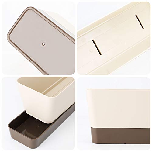 Indoor Windowsill Planter Boxes, Greaner 6 Pack 16 x3.8 Inch Recta...