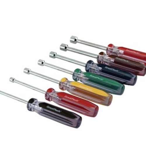GreatNeck ND72 SAE Professional Nut Driver Set, 7-Piece