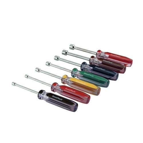 GreatNeck ND72 SAE Professional Nut Driver Set, 7-Piece