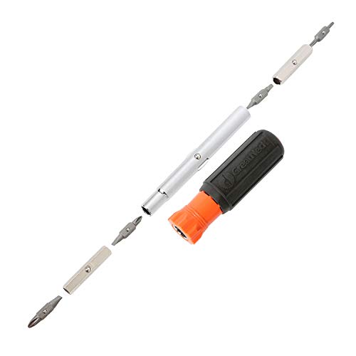 GreatNeck SD11RC 11 in 1 Screwdriver and Nut Driver Set, Multi-Bit...