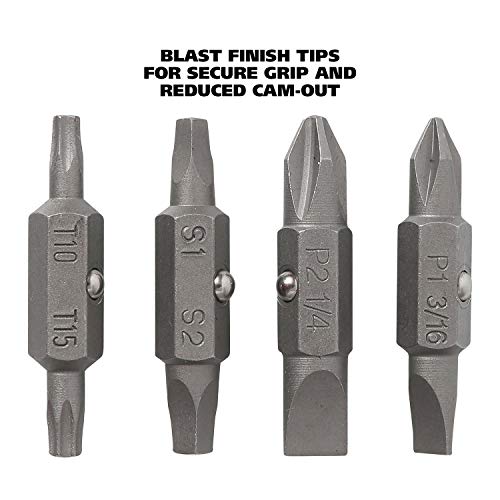 GreatNeck SD11RC 11 in 1 Screwdriver and Nut Driver Set, Multi-Bit...