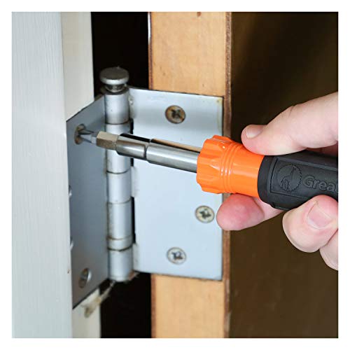 GreatNeck SD11RC 11 in 1 Screwdriver and Nut Driver Set, Multi-Bit...