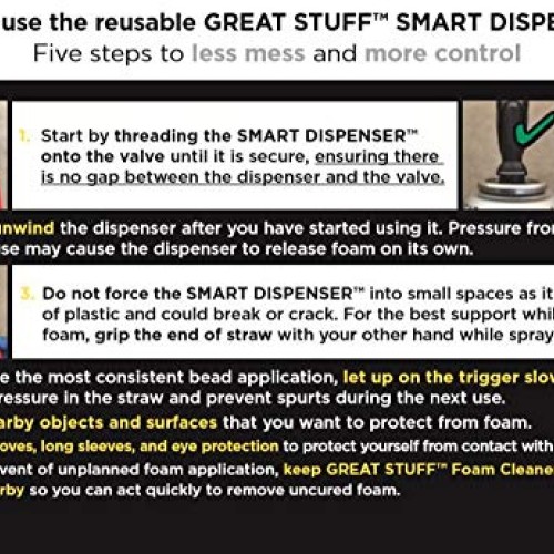Great Stuff 99108240 2 PK Smart Dispenser Sealant, Gray