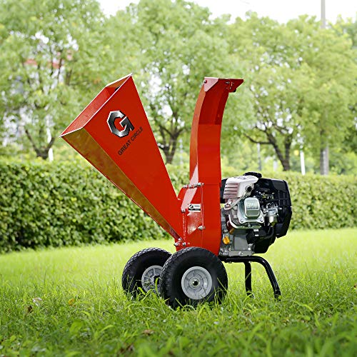 GreatCircleUSA Mini Wood Chipper Shredder Mulcher Kohler Engine 6....