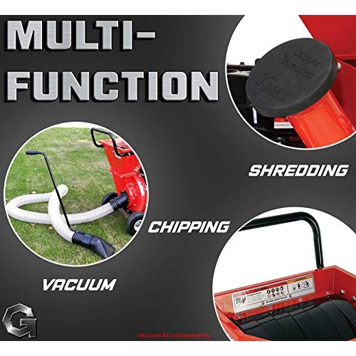 GreatCircleUSA Wood Chipper Shredder Mulcher Heavy Duty 212cc Gas ...