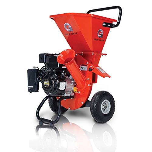 GreatCircleUSA Wood Chipper Shredder Mulcher Heavy Duty 212cc Gas ...