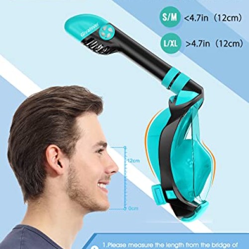 Greatever G2 Full Face Snorkel Mask with Latest Dry Top System,Fol...