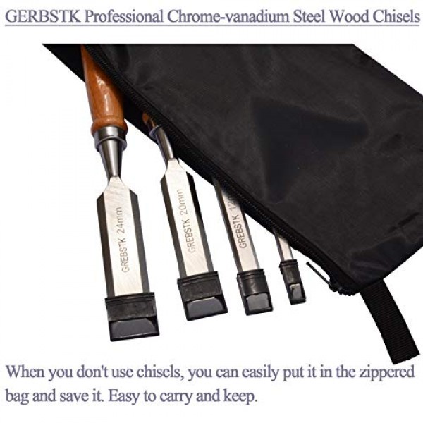 GREBSTK Professional Wood Chisel Tool Sets Sturdy Beech Wood Handl...