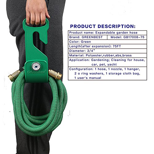 Greenbest Garden Hose No Kinks Farm Hose Water Hose 50 Feet for Wa...