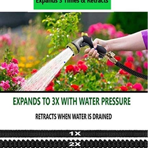GreenFriendlyHome 2019 50ft Expandable Garden Hose, Flexible Expan...