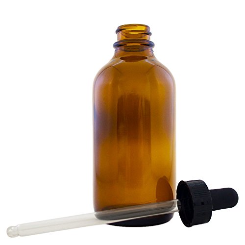 4 fl oz Amber Glass Bottle with Glass Dropper Single - GreenHealth