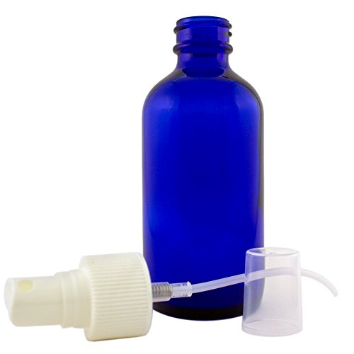 Blue Glass Spray Misters - 2 Bottles - 4oz Refillable Bottle is Gr...