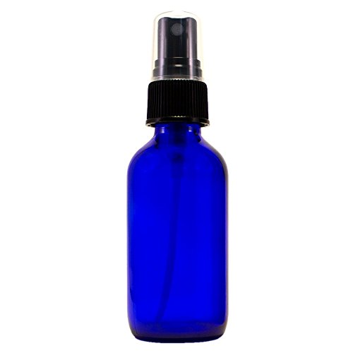 Greenhealth Pack of 12 2oz Cobalt Blue Glass Bottle with Black Fi...