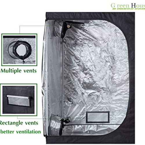 GreenHouser High Reflective Grow Tent Indoor Grow Room for Plantin...