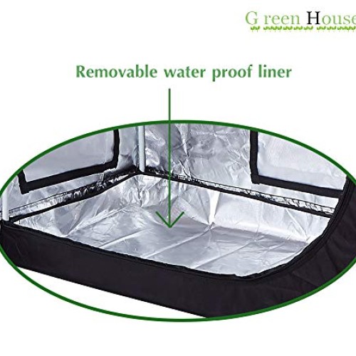 GreenHouser High Reflective Grow Tent Indoor Grow Room for Plantin...