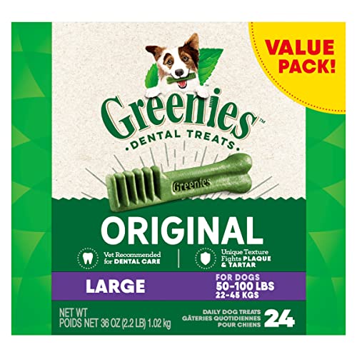 GREENIES Original Large Natural Dog Dental Care Chews Oral Health ...