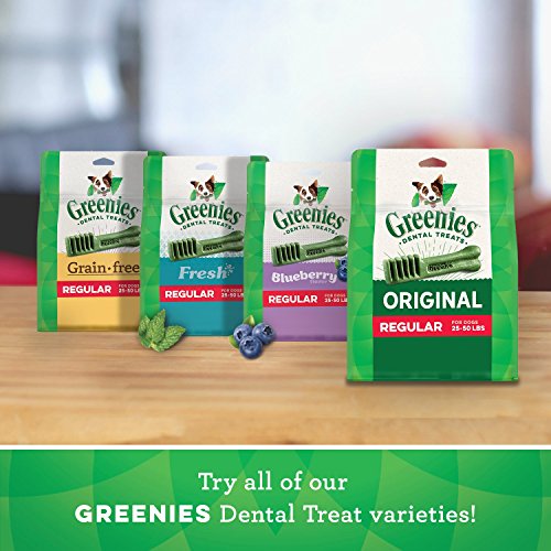 GREENIES Original Regular Natural Dog Dental Care Chews Oral Healt...