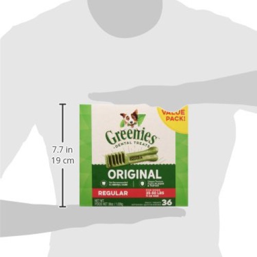 GREENIES Original Regular Natural Dog Dental Care Chews Oral Healt...