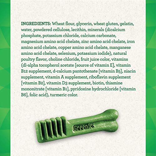 GREENIES Original Regular Natural Dog Dental Care Chews Oral Healt...