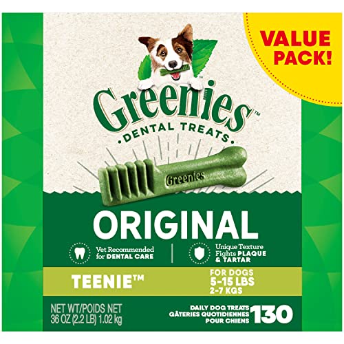 GREENIES Original TEENIE Natural Dog Dental Care Chews Oral Health...