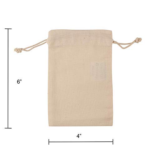 Greenmile 24 Pack Muslin Bags | 4x6 | Reusable Small Cotton Cloth...