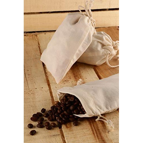 Greenmile 24 Pack Muslin Bags | 4x6 | Reusable Small Cotton Cloth...