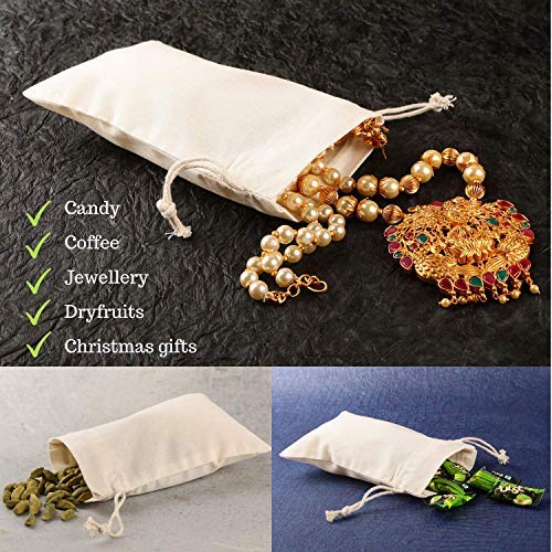 Greenmile 24 Pack Muslin Bags | 4x6 | Reusable Small Cotton Cloth...