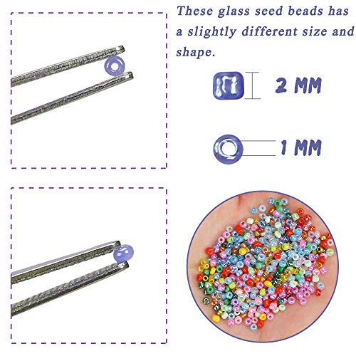 Greentime 11/0 Seed Beads Glass Seed Beads for Waist Beads Making ...