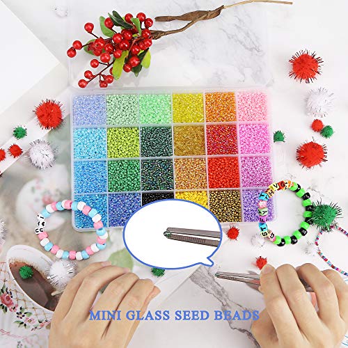 Greentime 11/0 Seed Beads Glass Seed Beads for Waist Beads Making ...