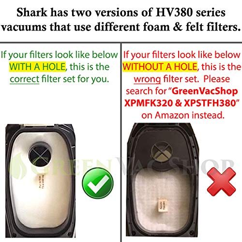 GreenVacShop 6-Pack Shark Rocket DuoClean HV380, HV380W, HV381, HV...