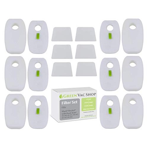 GreenVacShop 6-Pack Shark Rocket DuoClean HV380, HV380W, HV381, HV...