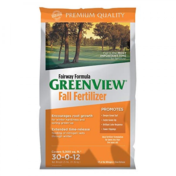 GreenView 21-29175 Fairway Formula Fall Lawn Fertilizer-25 lb, 25 ...