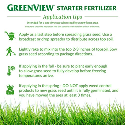 GreenView 2129800 Starter Fertilizer 48 lb, Covers 15,000 sq. ft.