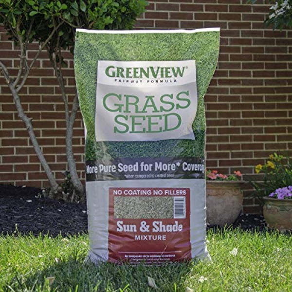 GreenView 2829338 Fairway Formula Grass Seed Sun & Shade Mixture, ...