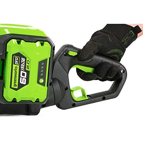 Greenwork Pro HT60B00 60-Volt Max 24-in Dual Cordless Electric Hed...