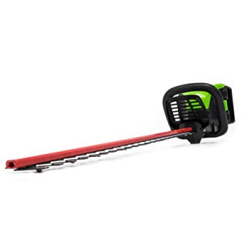 Greenwork Pro HT60B00 60-Volt Max 24-in Dual Cordless Electric Hed...