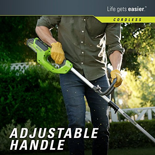 Greenworks 12-Inch 40V Cordless String Trimmer, 2.0Ah Battery and ...